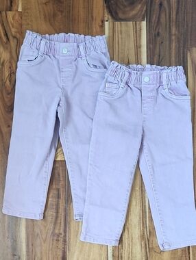 Twin Girl Bundle.  Cat & Jack Paperbag  Waist Jeans 3T